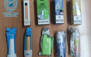 Intervenidos 8.500 vapeadores en Málaga. Foto: Policía Local de Málaga